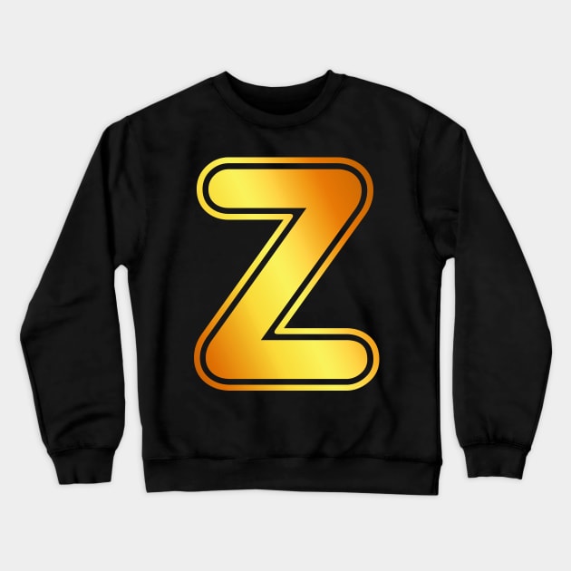Z Golden Letter Crewneck Sweatshirt by SiSimo